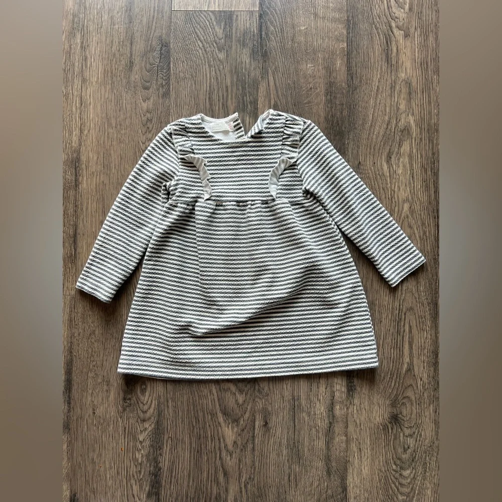 Zara Long Sleeve Striped Dress - Size 2/3 (98)